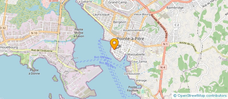 localisation de l'entreprise PEYNIER JEUNES 971 à POINTE A PITRE