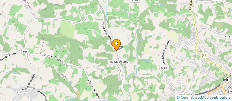 localisation de l'entreprise PEYO  MOISSAC