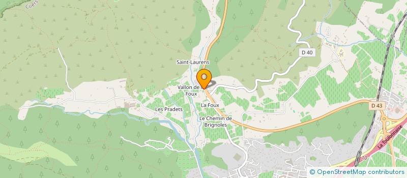 localisation de l'entreprise PEYO  CUERS