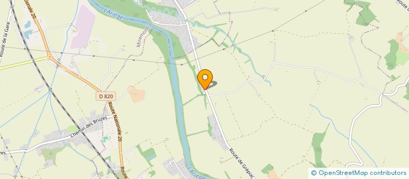 localisation de l'entreprise PEYRAGUDES  AUTERIVE