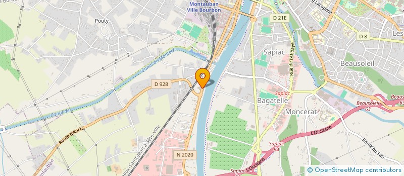 localisation de l'entreprise PEYRALADE  MONTAUBAN