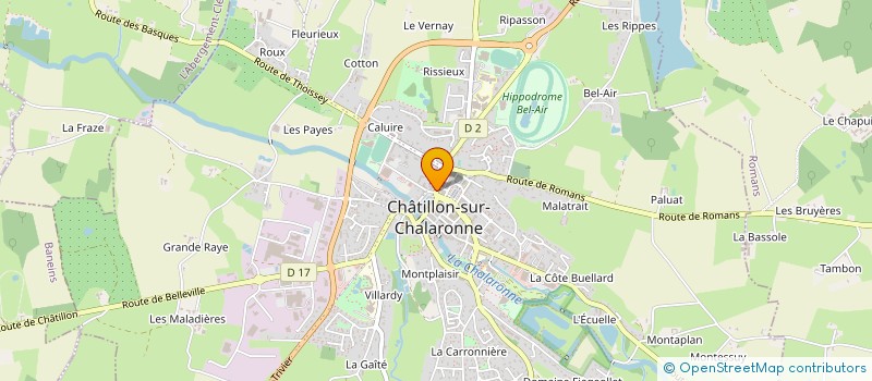 localisation de l'entreprise PEYRARD à CHATILLON-SUR-CHALARONNE