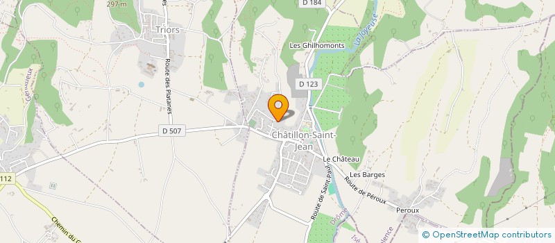 localisation de l'entreprise PEYRASINE  CHATILLON-SAINT-JEAN