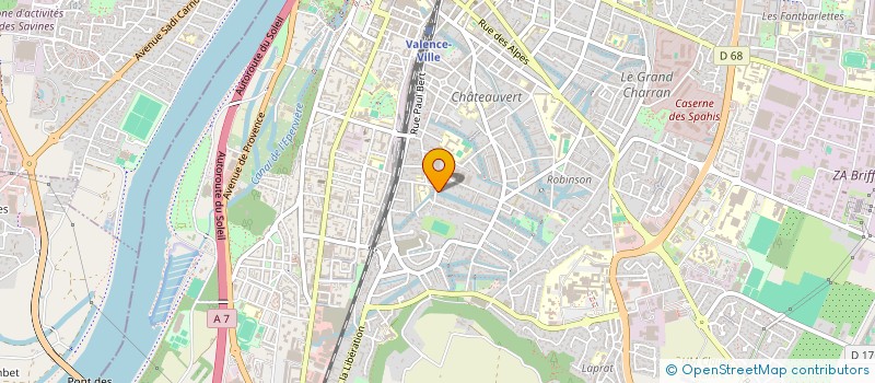 localisation de l'entreprise PEYRAT IMMOBILIER à VALENCE