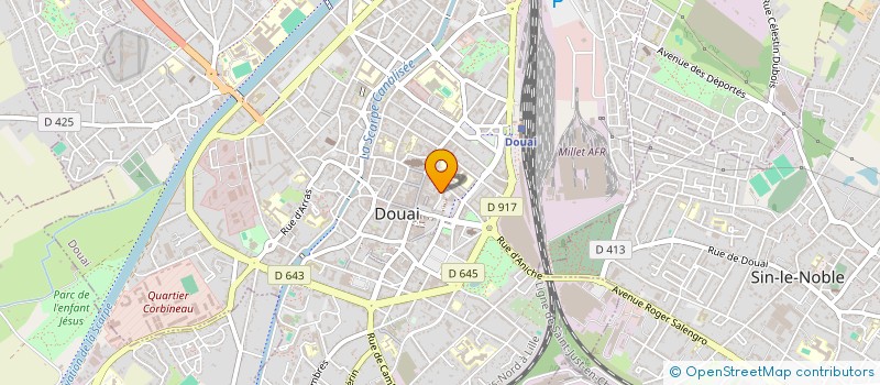 localisation de l'entreprise PEYRAUD INVEST à DOUAI