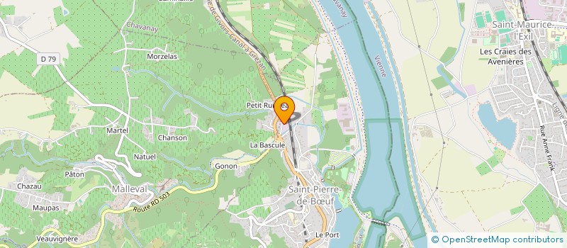 localisation de l'entreprise PEYRAVERNEY SAINT PIERRE à SAINT-PIERRE-DE-BOEUF