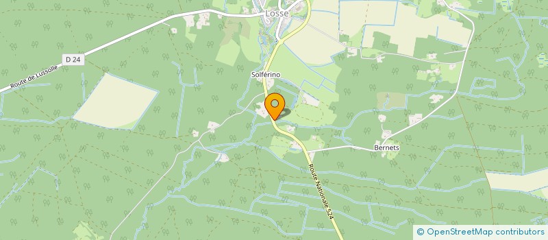 localisation de l'entreprise PEYRE  LOSSE