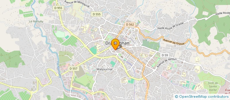 localisation de l'entreprise PEYRE ESPACE FLORAL  DRAGUIGNAN