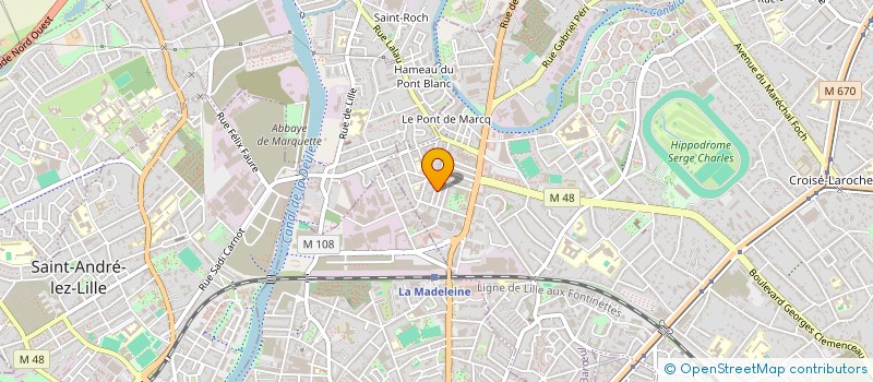 localisation de l'entreprise PEYRE GAUDEFROY à MARCQ-EN-BARŒUL