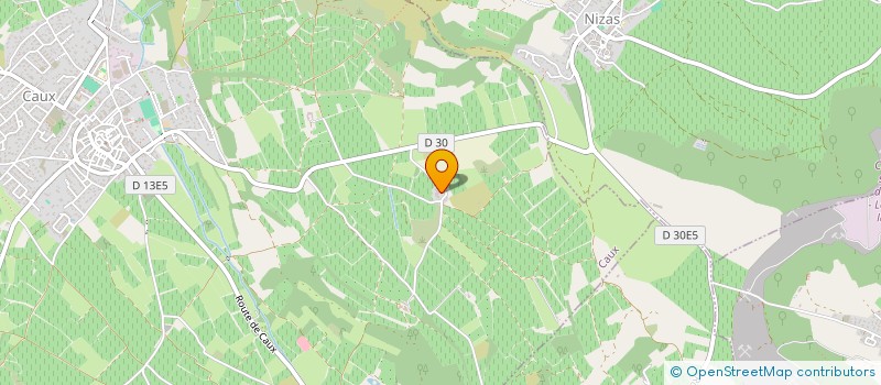 localisation de l'entreprise PEYREFICADE  CAUX