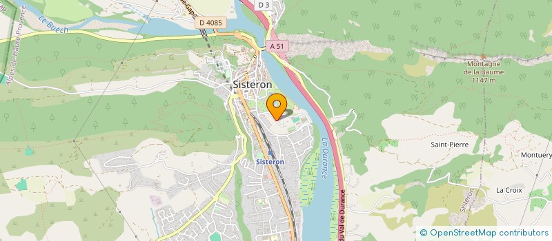 localisation de l'entreprise PEYRELLE  SISTERON