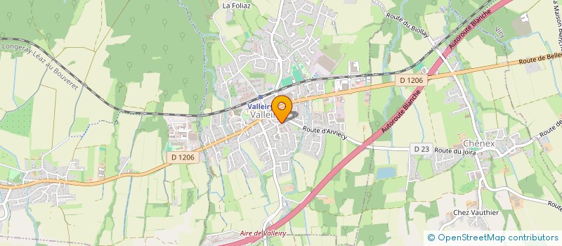 localisation de l'entreprise PEYRILLE & MORVAN  VALLEIRY