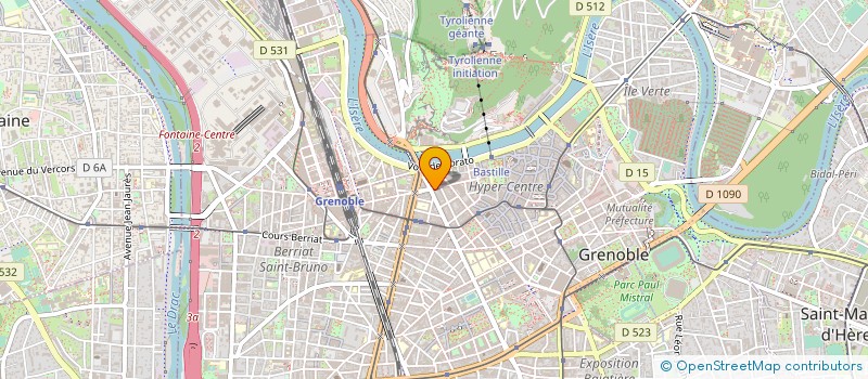 localisation de l'entreprise PEYRIN FOURNITURES ET OUTILLAGE à GRENOBLE