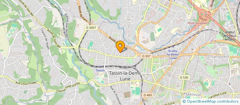 localisation de l'entreprise PEYRIVAL  TASSIN-LA-DEMI-LUNE