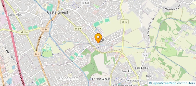 localisation de l'entreprise PEYRO  CASTELGINEST