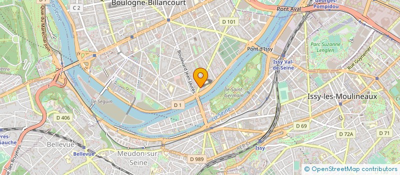 localisation de l'entreprise PEYROCHE & CO à BOULOGNE-BILLANCOURT