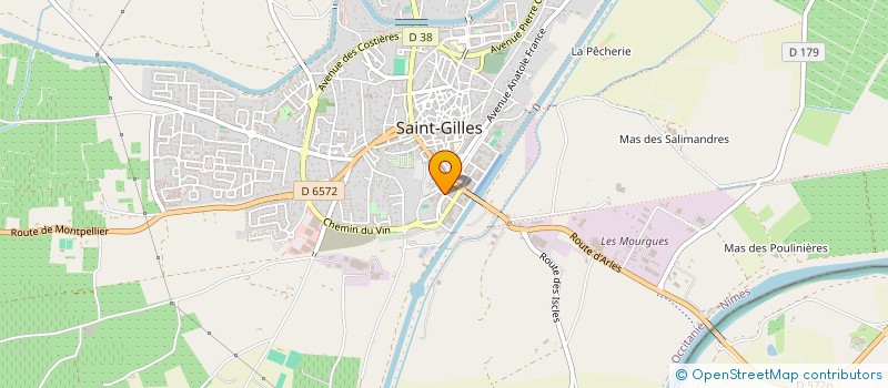 localisation de l'entreprise PEYROL à SAINT-GILLES