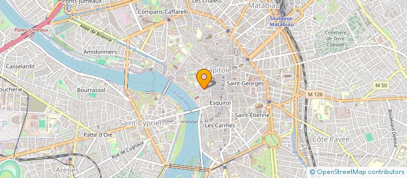 localisation de l'entreprise PEYROLIERES 52 à TOULOUSE
