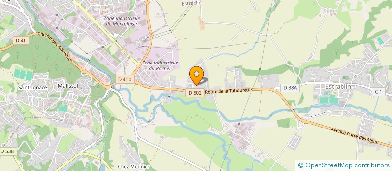 localisation de l'entreprise PEYRON CHARPENTE à ESTRABLIN