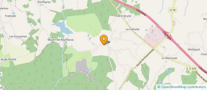 localisation de l'entreprise PEYRONNET  MAGNAC-BOURG