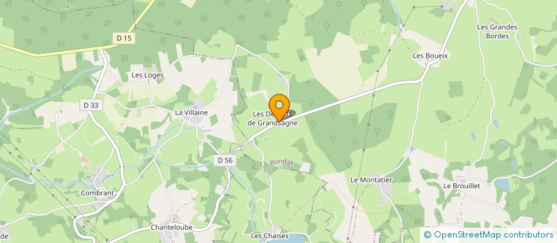 localisation de l'entreprise PEYROT TP 23 à BONNAT