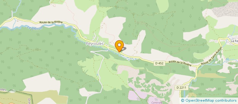 localisation de l'entreprise PEYROULES EN FETES  PEYROULES