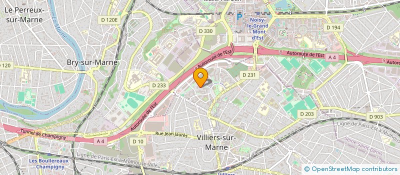 localisation de l'entreprise PEYROUSET CONSULTING à VILLIERS-SUR-MARNE