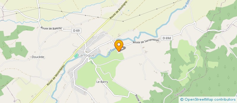 localisation de l'entreprise PEYROUTAT  LARROQUE