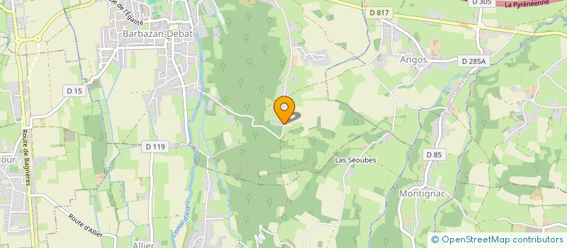 localisation de l'entreprise PEYROUTOU  BARBAZAN-DEBAT