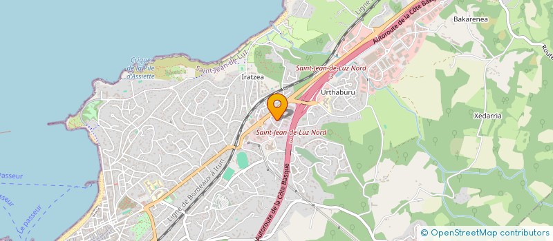 localisation de l'entreprise PEYSSON à SAINT-JEAN-DE-LUZ