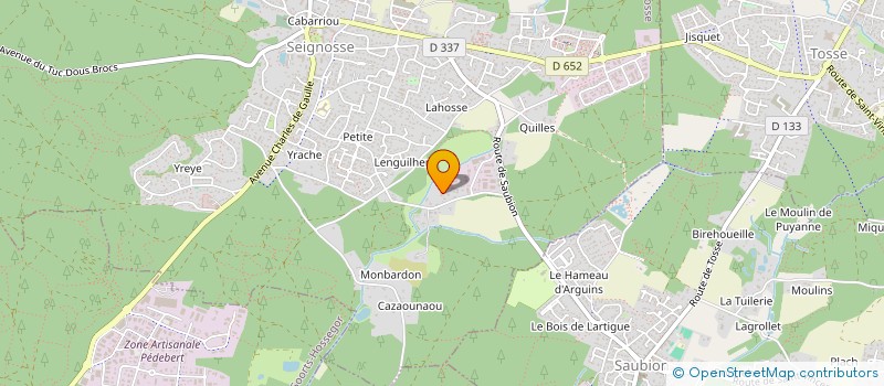 localisation de l'entreprise PEZ  SEIGNOSSE