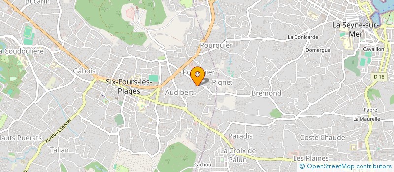 localisation de l'entreprise PEZAZUR à SIX-FOURS-LES-PLAGES