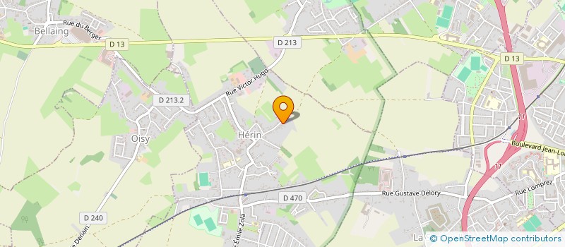 localisation de l'entreprise PEZELET INVEST  HERIN