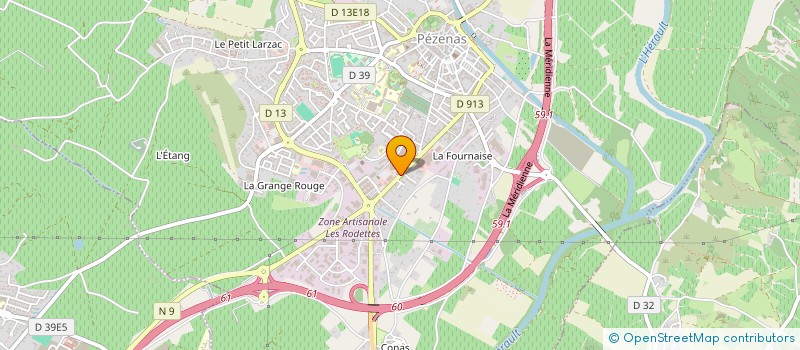 localisation de l'entreprise PEZENAS AUTOMOBILES à PEZENAS