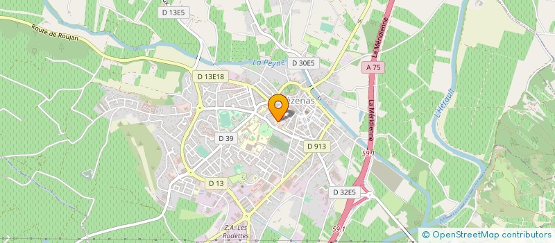 localisation de l'entreprise PEZENAS ENCHANTEE à PEZENAS