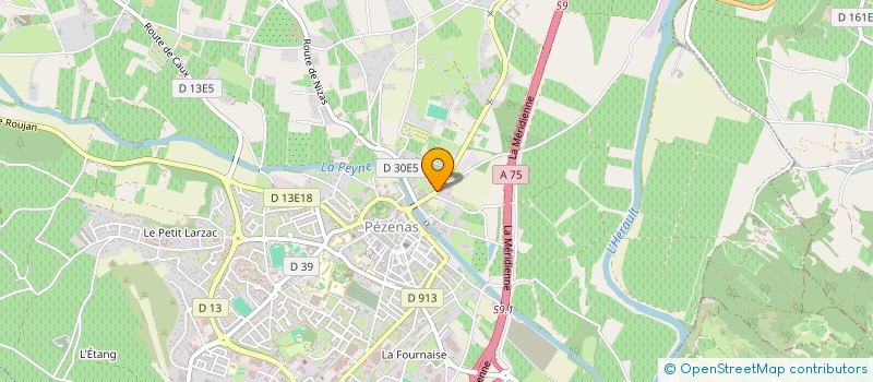 localisation de l'entreprise PEZENAS PLANTS  PEZENAS