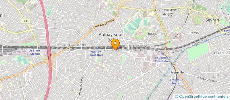 localisation de l'entreprise PEZERIL J ET JANICOT M à AULNAY-SOUS-BOIS