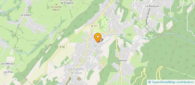 localisation de l'entreprise PEZET ELECTRICITE  VAULNAVEYS-LE-HAUT