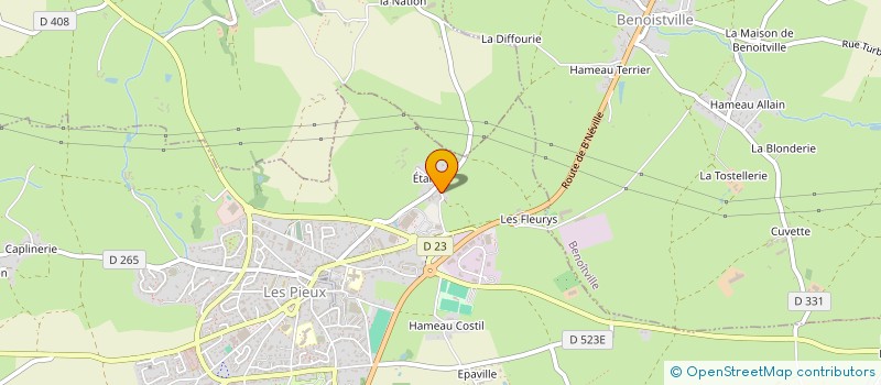 localisation de l'entreprise PEZET IMMO  LES PIEUX