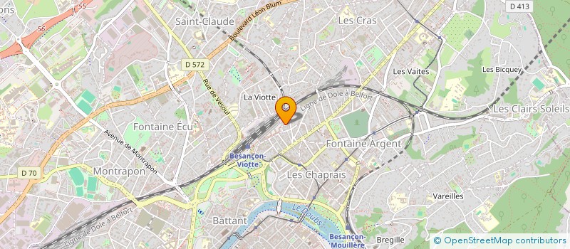 localisation de l'entreprise PEZIZE ROUGE  BESANCON