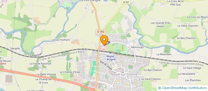 localisation de l'entreprise PEZON TAXI TRANSPORT  NOYAL-SUR-VILAINE