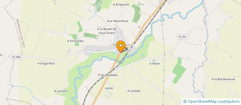 localisation de l'entreprise PEZZARINI CHRISTIAN - PEZZARINI COLETTE  MONTESTRUC-SUR-GERS