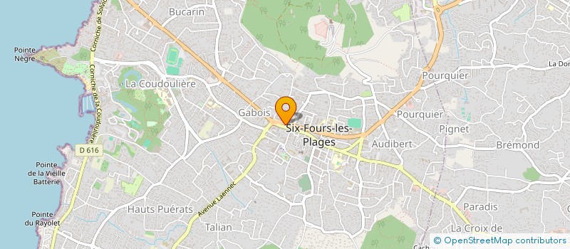 localisation de l'entreprise PF à SIX-FOURS-LES-PLAGES