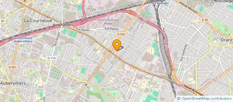localisation de l'entreprise PF à LA COURNEUVE