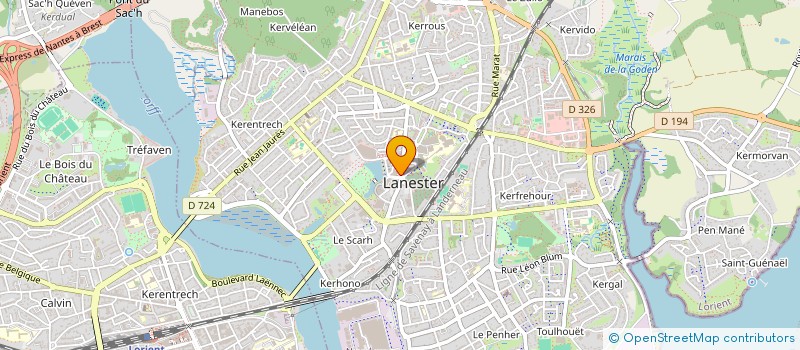 localisation de l'entreprise PF ADAM-LOUEDEC  LANESTER