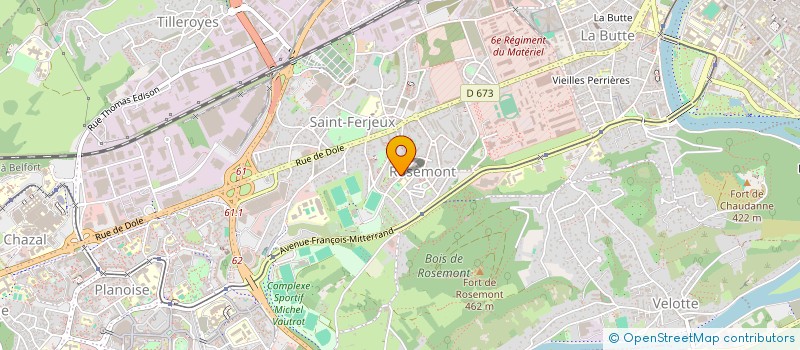 localisation de l'entreprise PF AMANA 25  BESANCON