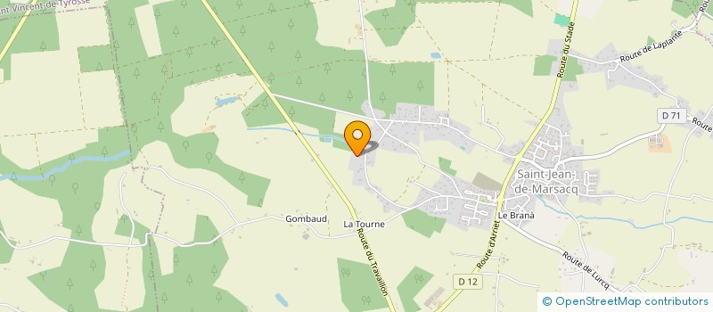 localisation de l'entreprise PF ART IMMO  SAINT-JEAN-DE-MARSACQ