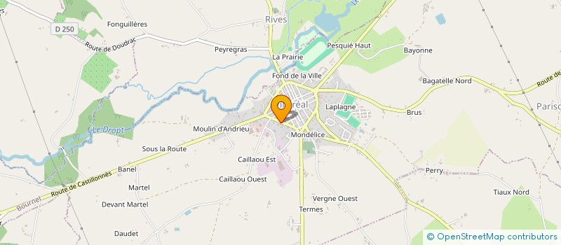 localisation de l'entreprise PF BULIT  VILLEREAL