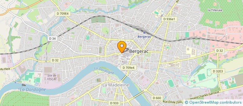 localisation de l'entreprise PF BUREAUTIQUE à BERGERAC