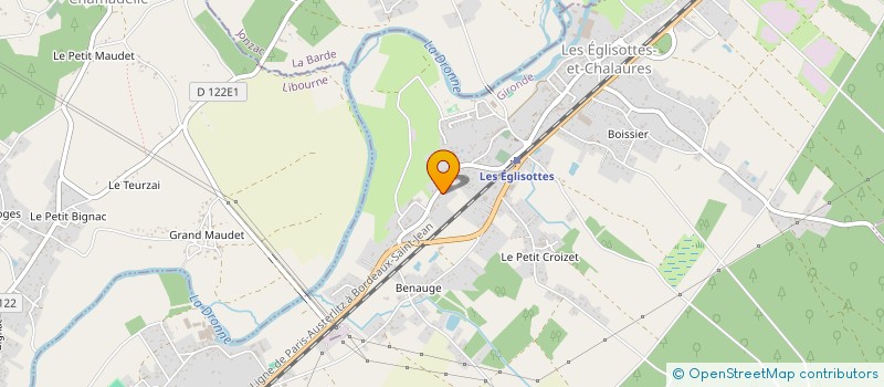 localisation de l'entreprise PF COMPAGNIE  LES EGLISOTTES-ET-CHALAURES